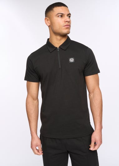 Henleys Black Henychill Polo & Short Twinset