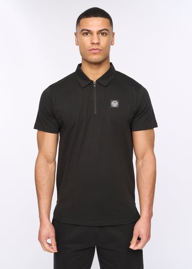 Henleys Black Henychill Polo & Short Twinset