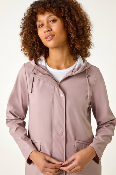 Roman Pink Rain Resistant Hooded Jacket