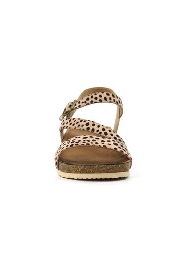 Lunar Leopard Muster Wedge Sandal