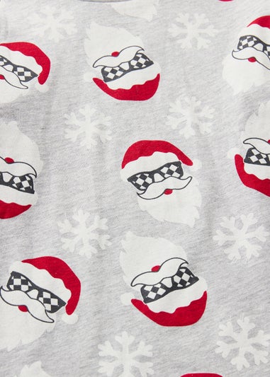 Boys Grey Santa Pyjama Set (7-13yrs)