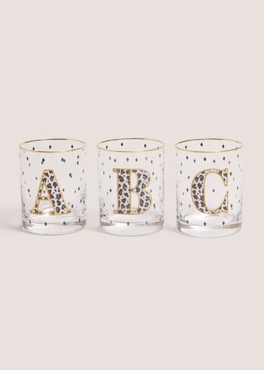 Clear Leopard A-Z Glass