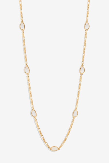 Jon Richard Gold Plated Chain & Shell Station Necklace