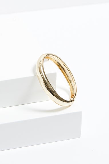 Jon Richard Gold Plated Dome Polished Bangle