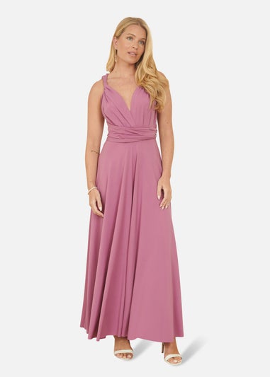Yumi Pink Jersey Stretch Multiway Midi Dress