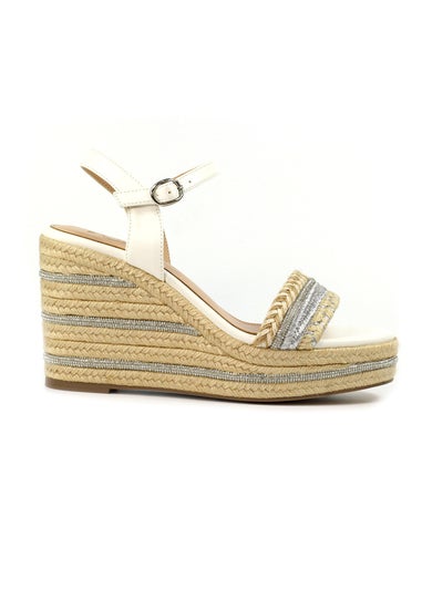 Lunar White Amanda Wedge Sandal