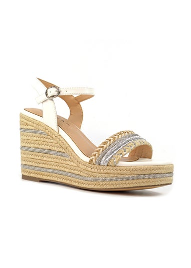Lunar White Amanda Wedge Sandal
