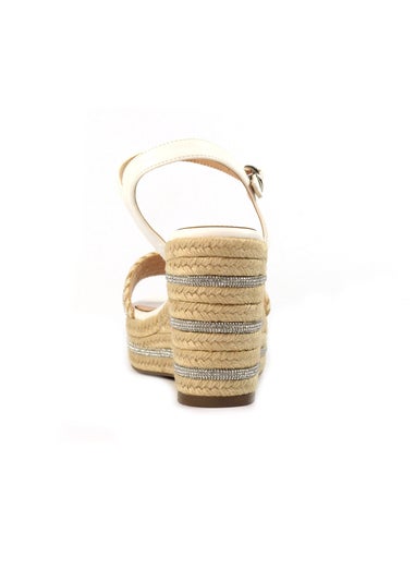Lunar White Amanda Wedge Sandal