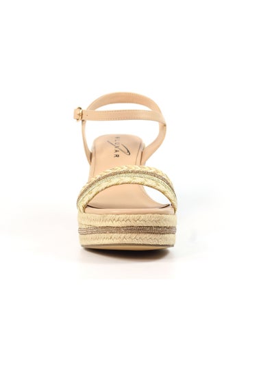 Lunar Beige Amanda Wedge Sandal
