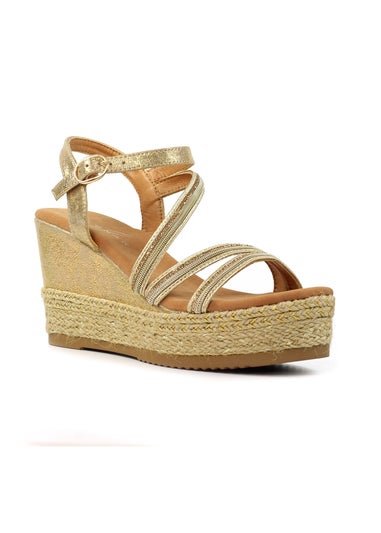 Lunar Gold Fern Sandal