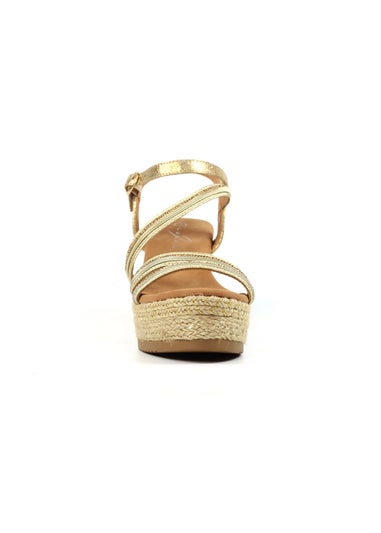 Lunar Gold Fern Sandal