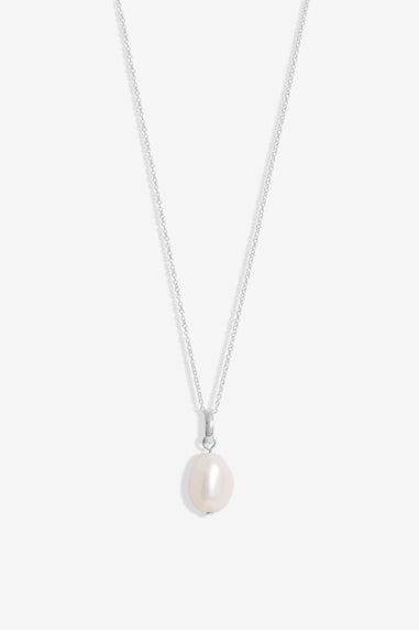 Simply Silver Sterling Silver 925 Semi Precious Pearl Pendant