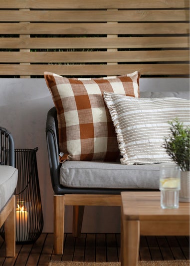 Yard Natural Tide Textured Stripe Outdoor Cushion