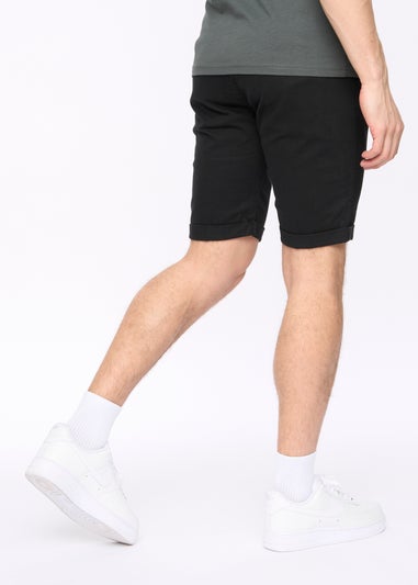 Crosshatch Black Sinwood Chino Shorts