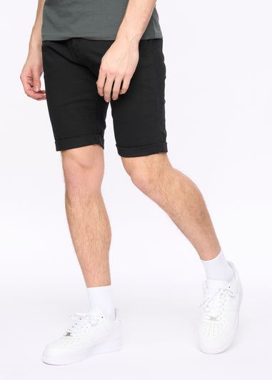 Crosshatch Black Sinwood Chino Shorts
