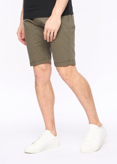 Crosshatch Khaki Sinwood Chino Shorts