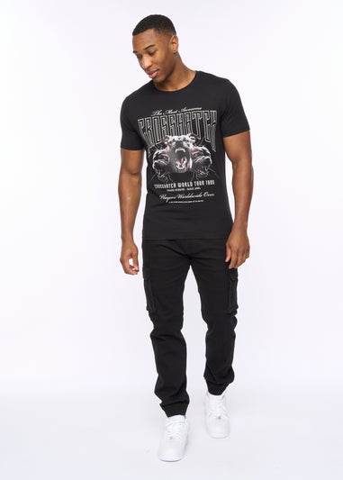 Crosshatch  Black  Dogz  T-Shirt
