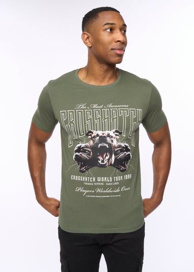 Crosshatch Green Dogz T-Shirt