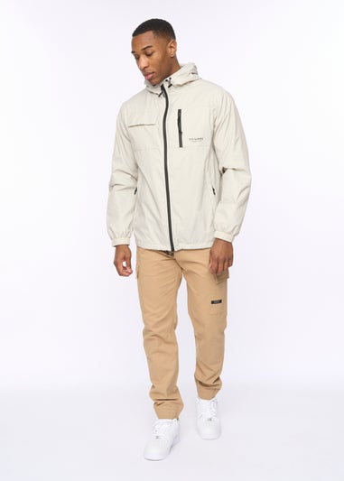 Crosshatch Light Stone Utilate Jacket