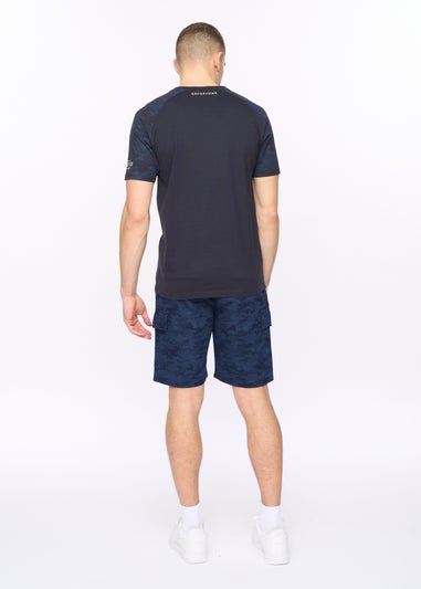 Crosshatch Navy Janscore T-Shirt
