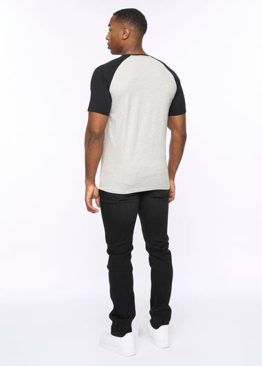 Crosshatch Grey Marl/Black Meza T-Shirt