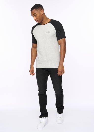 Crosshatch Grey Marl/Black Meza T-Shirt