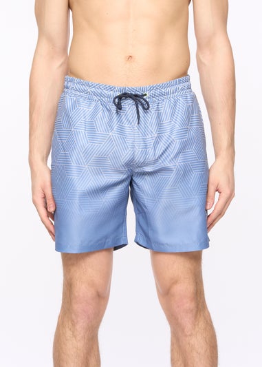 Crosshatch  Denim  Blue  Layotta  Swim  Shorts