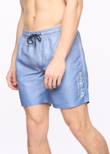 Crosshatch  Denim  Blue  Layotta  Swim  Shorts
