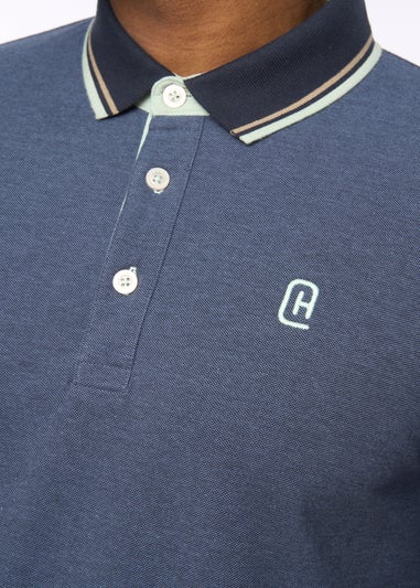 Crosshatch Navy Shellworth Polo