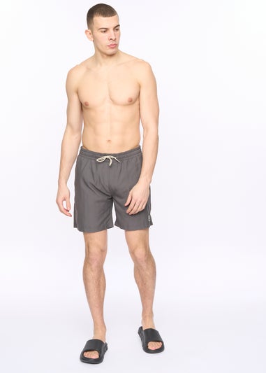 Crosshatch Charcoal Wabasso Swim Shorts