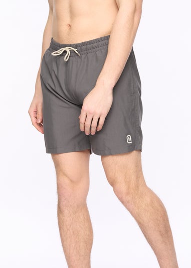 Crosshatch Charcoal Wabasso Swim Shorts