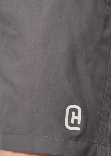 Crosshatch Charcoal Wabasso Swim Shorts