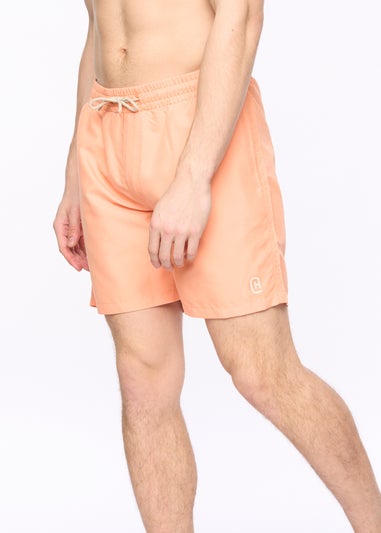 Crosshatch Coral Wabasso Swim Shorts
