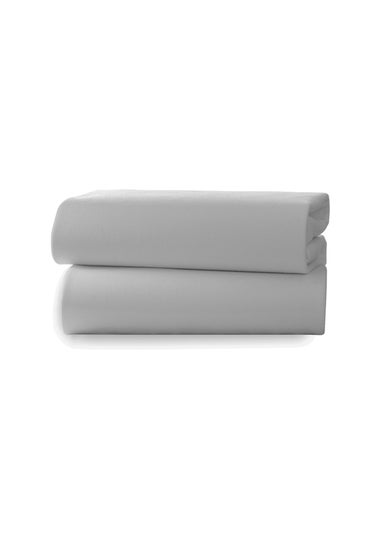 Clair de Lune 2 Pack Grey Cot Bed Sheets