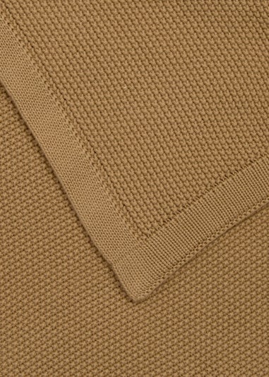 Clair de Lune Organic Biscuit Knitted Blanket