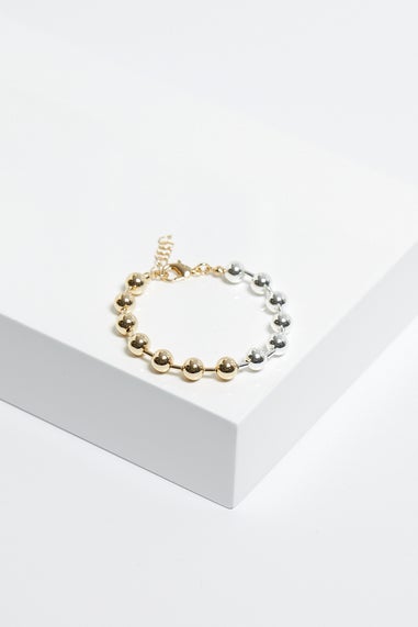 Mood Two Tone Chain Orb Bracelet