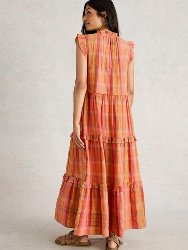 Kariertes Maxikleid Rosie