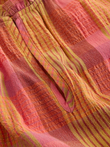 Kariertes Maxikleid Rosie
