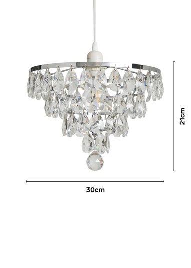 BHS Lighting Elianis Easyfit Chrome (21cm x 30cm)