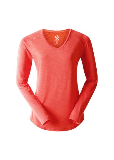 Dare2b Salmon Bloom Discern Sweat Wicking Tee