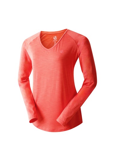 Dare2b Salmon Bloom Discern Sweat Wicking Tee