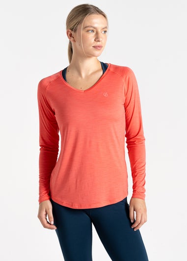 Dare2b Salmon Bloom Discern Sweat Wicking Tee