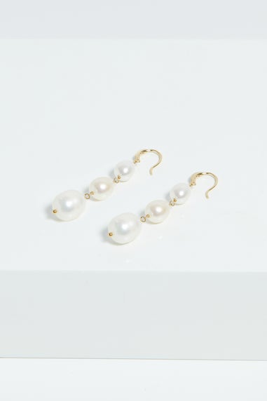 Jon Richard Gold Plated Semi Precious Drop Earrings