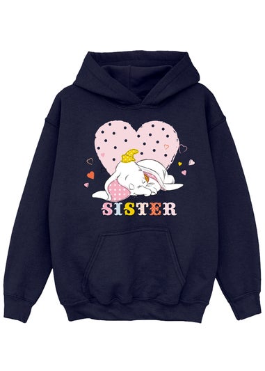 Disney Dumbo Sister Girls Navy Hoodie (3-13 Years)