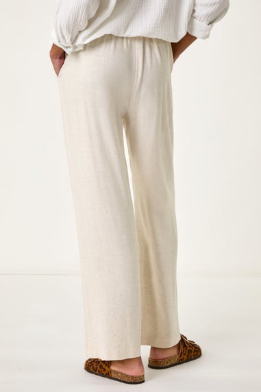 Roman Stone Full Length Linen Trousers