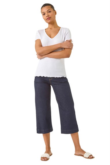 Roman Ivory Textured Lettuce Edge Top