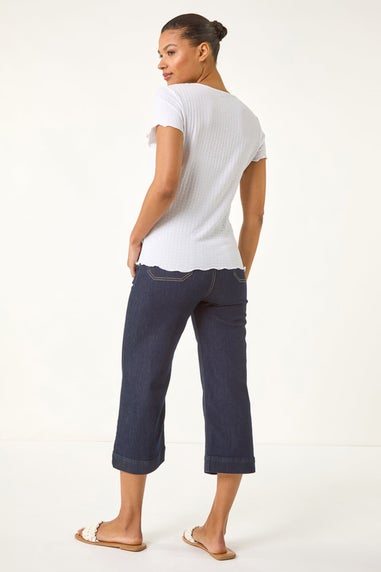 Roman Ivory Textured Lettuce Edge Top