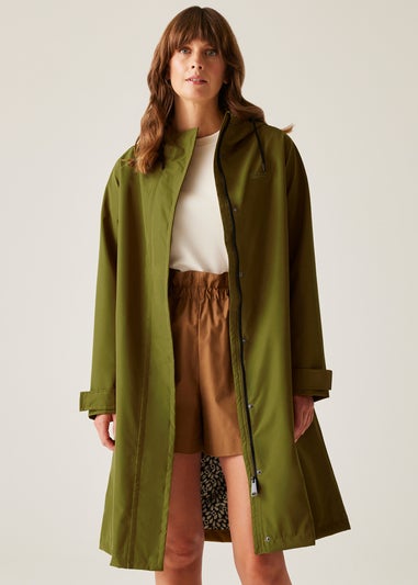Regatta Forest Green Jasmine Orla Kiely II Waterproof Breathable Isotex Mac Jacket