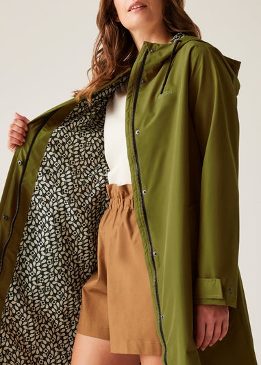 Regatta Forest Green Jasmine Orla Kiely II Waterproof Breathable Isotex Mac Jacket