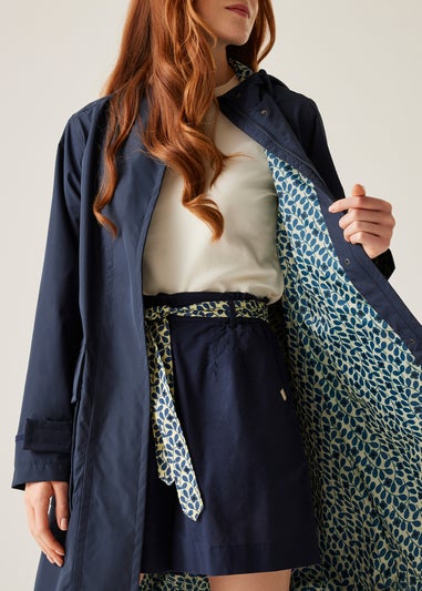 Regatta Navy Jasmine Flower Orla Kiely II Waterproof Breathable Isotex Mac Jacket
